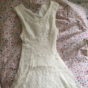 white lace dress
